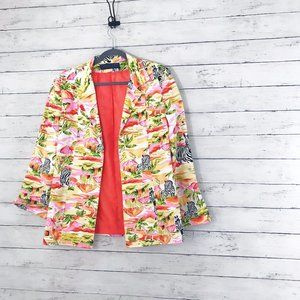 Harve Benard Animal Zebra Print Blazer - Sz Large